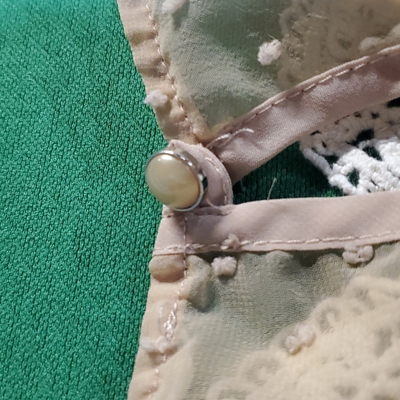 Lush detail women's crochet see through blouse size small? - Picture 10 of 13